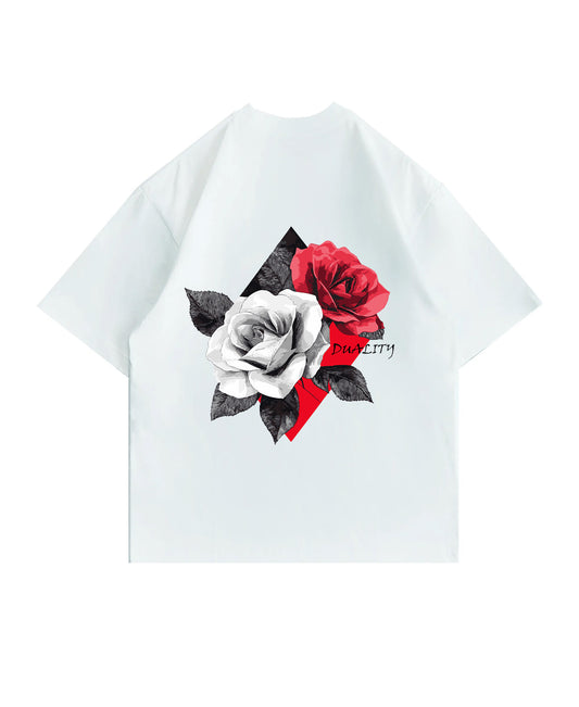 Duality - White Color - Boxy Tee